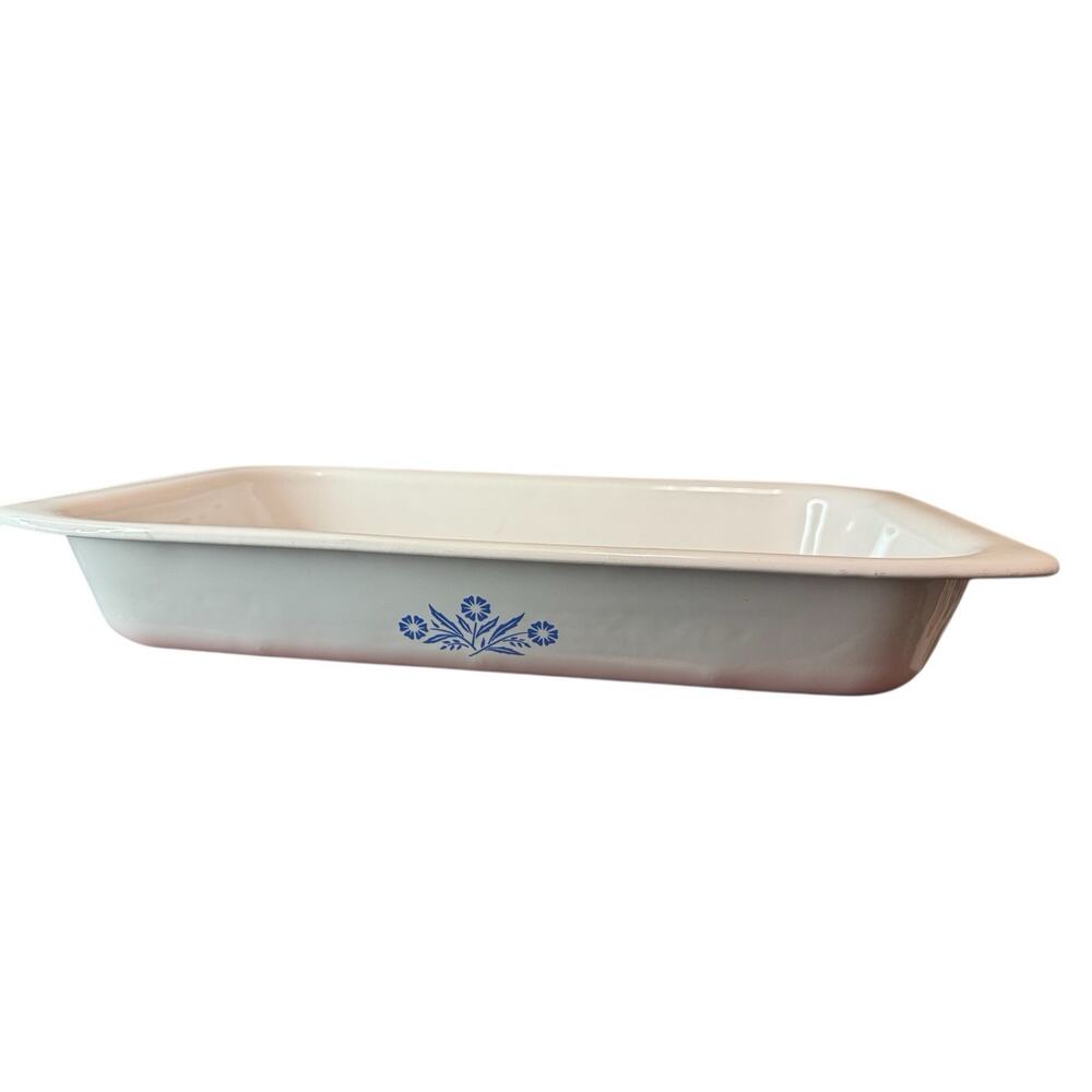 Vintage Corning Ware Blue Cornflower A-76-B Roaster Lasagna Baking Pan